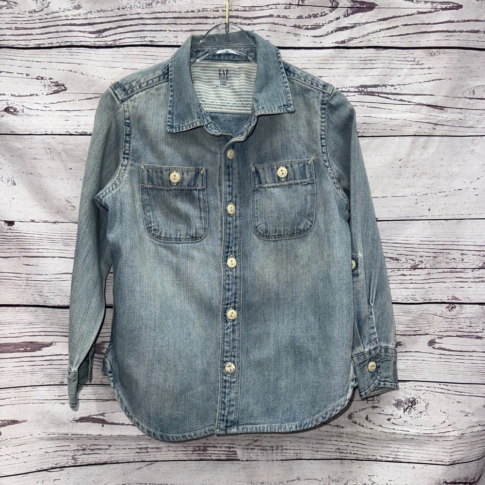 Gap Denim Button-Up Shirt Size 5